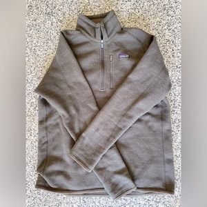 Patagonia Men’s Better Sweater 1/4 zip  Size Large -Dusky Brown